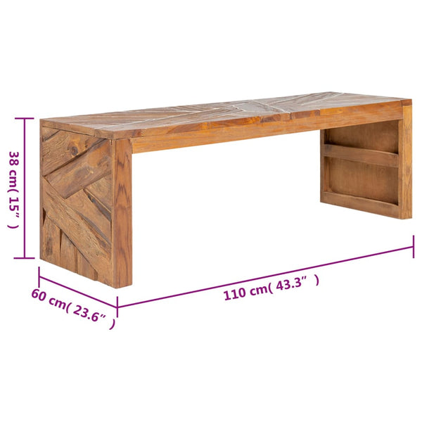 TV-Schrank Teakholz 110 cm