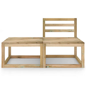 vidaXL Ensemble de jardin 2 pcs Bois de pin imprégné Vert