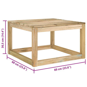 vidaXL Ensemble de jardin 2 pcs Bois de pin imprégné Vert