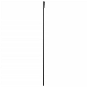 Schiebetür Aluminium und ESG Glas 76x205 cm Schwarz
