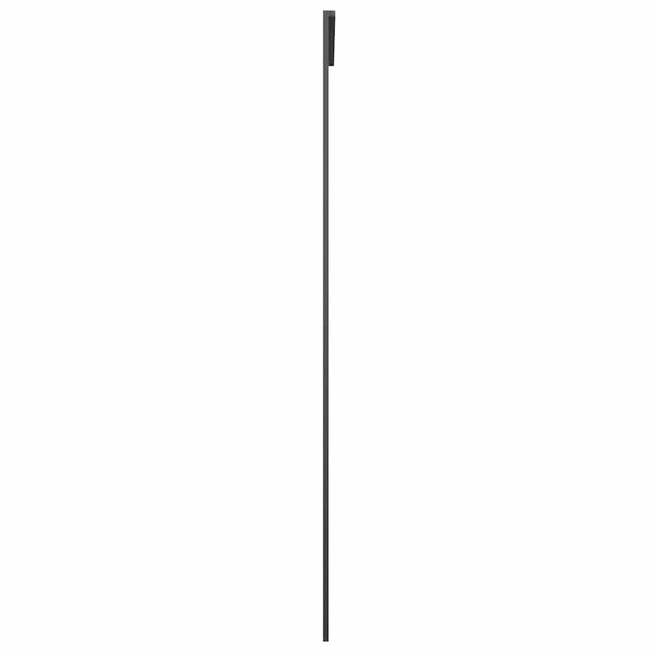 Schiebetür Aluminium und ESG Glas 90x205 cm Schwarz