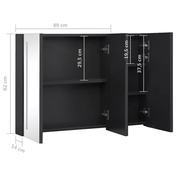LED Spiegelschrank Bad 89x62 cm
