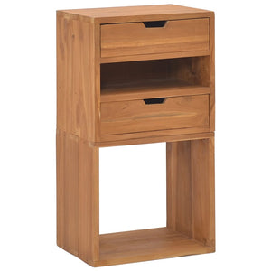 Massivholz Beistellschrank Teak 40x30x76 cm