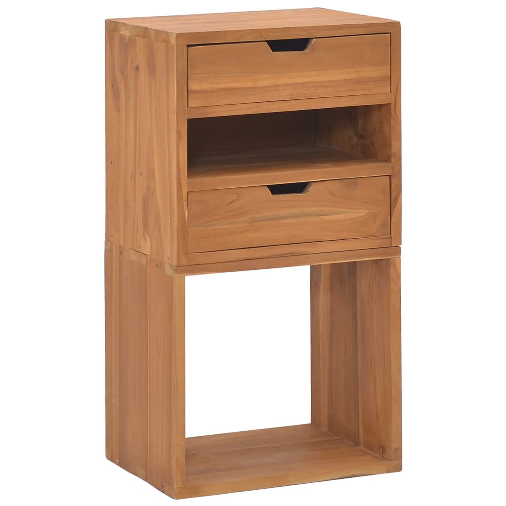 Massivholz Beistellschrank Teak 40x30x76 cm