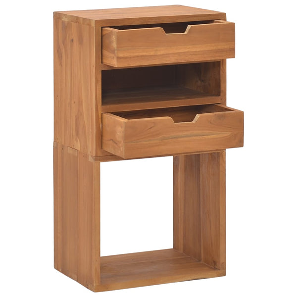 Massivholz Beistellschrank Teak 40x30x76 cm