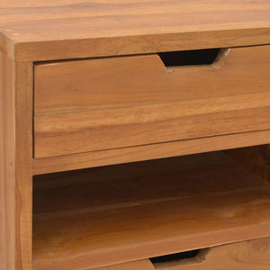 Massivholz Beistellschrank Teak 40x30x76 cm