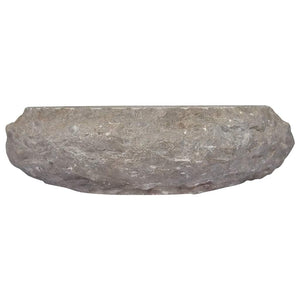 vidaXL Wash Basin Grey Ø40x12 cm Marble