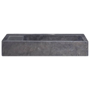 Waschbecken Schwarz 58x39x10 cm Marmor