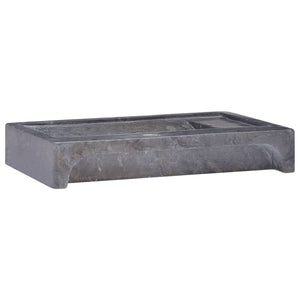 Waschbecken Schwarz 58x39x10 cm Marmor