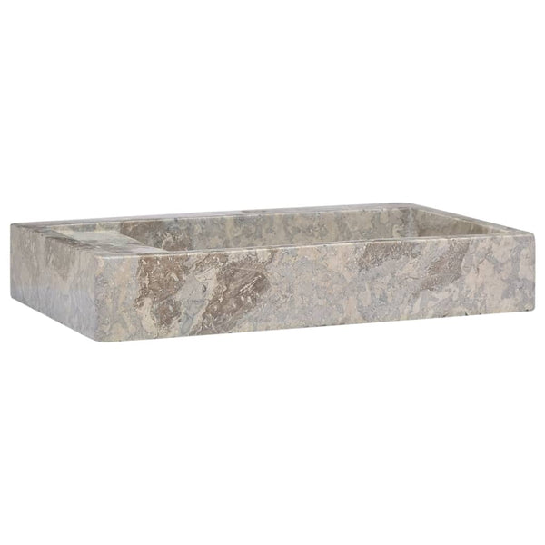 vidaXL Wash Basin Grey 58x39x10 cm Marble