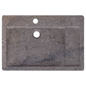 vidaXL Wash Basin Grey 58x39x10 cm Marble