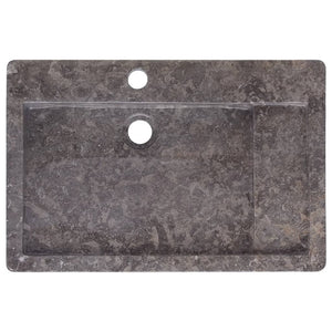 vidaXL Wash Basin Grey 58x39x10 cm Marble