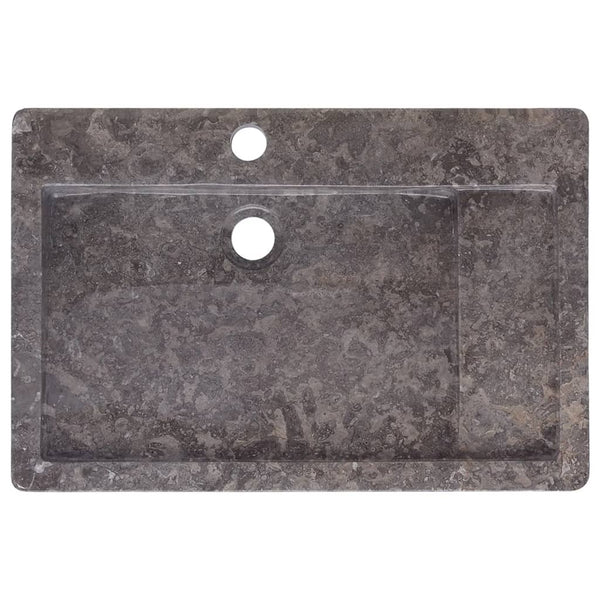 vidaXL Wash Basin Grey 58x39x10 cm Marble