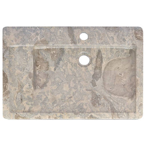 vidaXL Wash Basin Grey 58x39x10 cm Marble