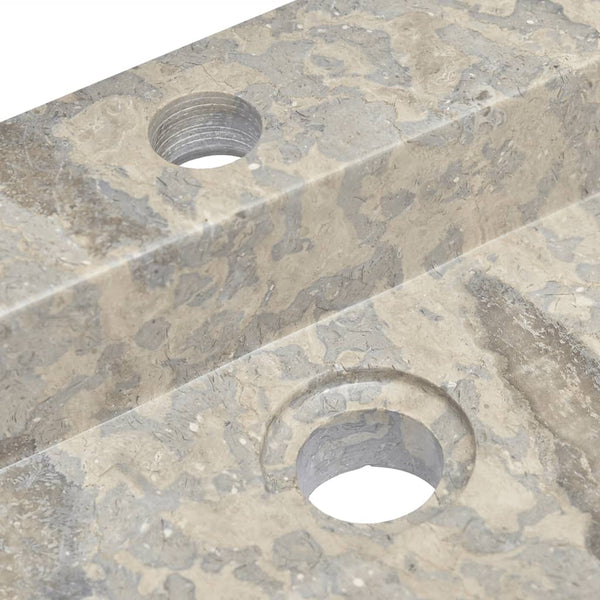 vidaXL Wash Basin Grey 58x39x10 cm Marble