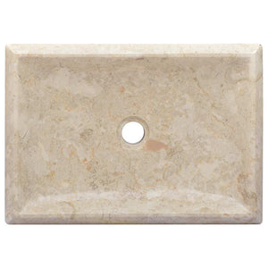 Waschbecken Creme 50x35x10 cm Marmor