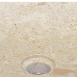 Waschbecken Creme 50x35x10 cm Marmor
