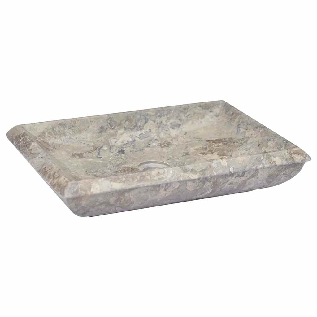 vidaXL Wash Basin Grey 50x35x10 cm Marble