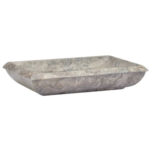 vidaXL Wash Basin Grey 50x35x10 cm Marble