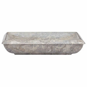 vidaXL Wash Basin Grey 50x35x10 cm Marble