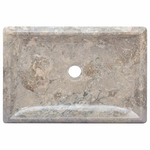 vidaXL Wash Basin Grey 50x35x10 cm Marble