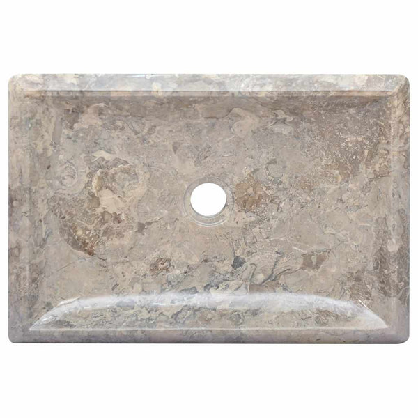 vidaXL Wash Basin Grey 50x35x10 cm Marble