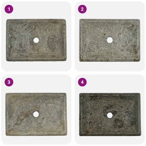 vidaXL Wash Basin Grey 50x35x10 cm Marble