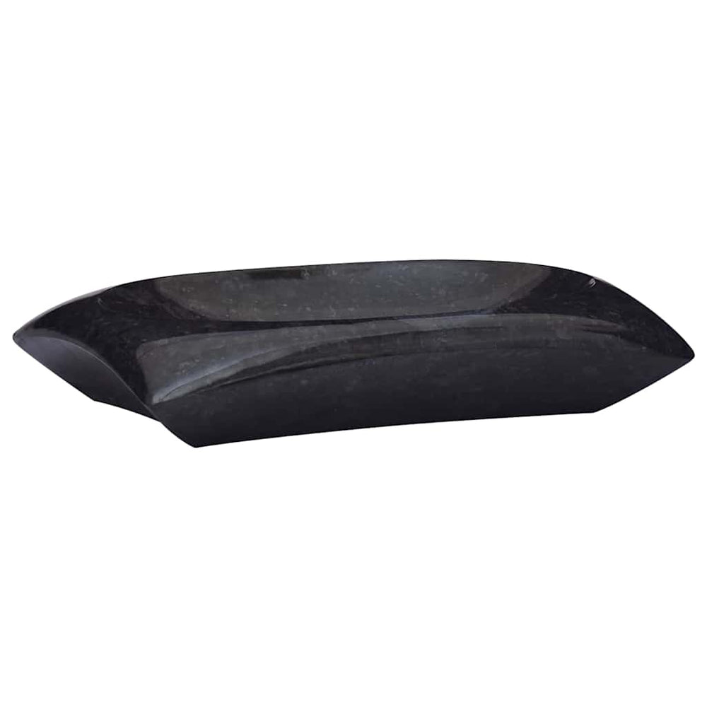 Waschbecken Schwarz 50x35x10 cm Marmor