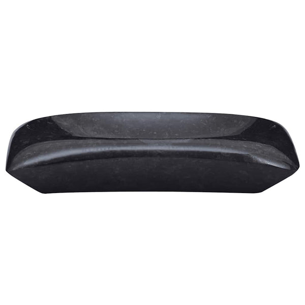 Waschbecken Schwarz 50x35x10 cm Marmor