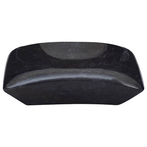 Waschbecken Schwarz 50x35x10 cm Marmor