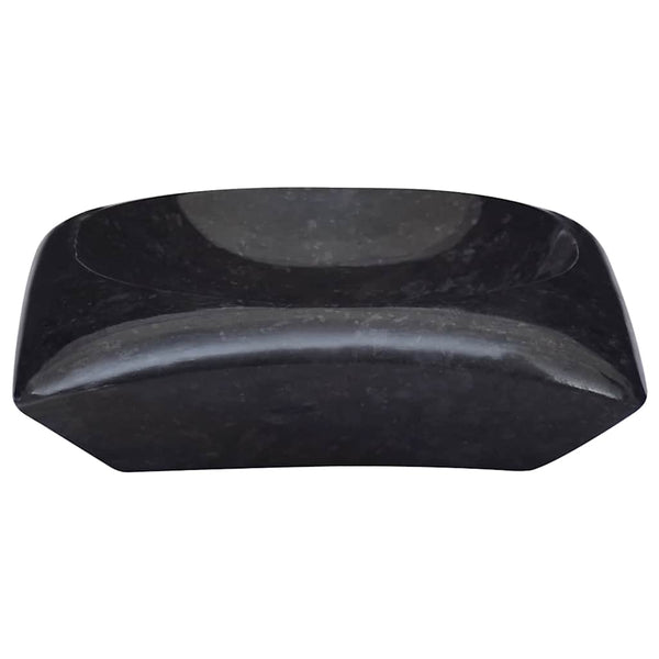 Waschbecken Schwarz 50x35x10 cm Marmor