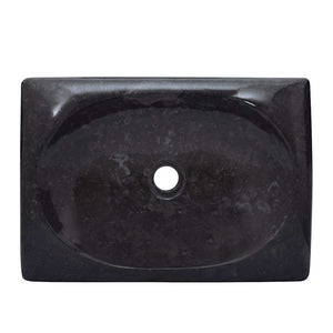 Waschbecken Schwarz 50x35x10 cm Marmor