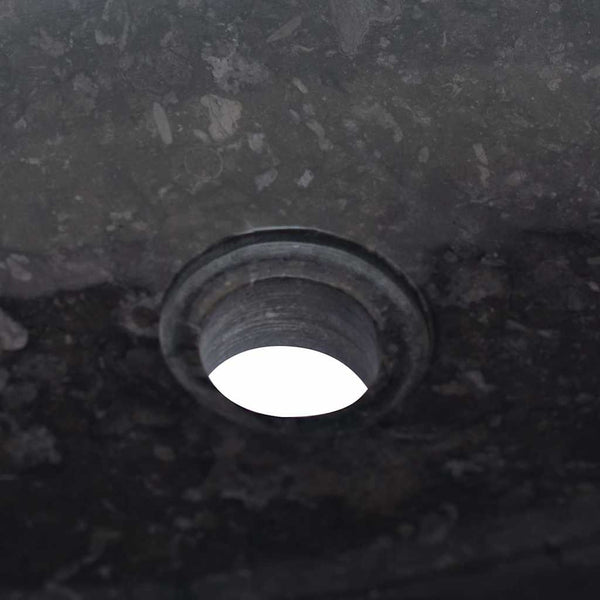 Waschbecken Schwarz 50x35x10 cm Marmor