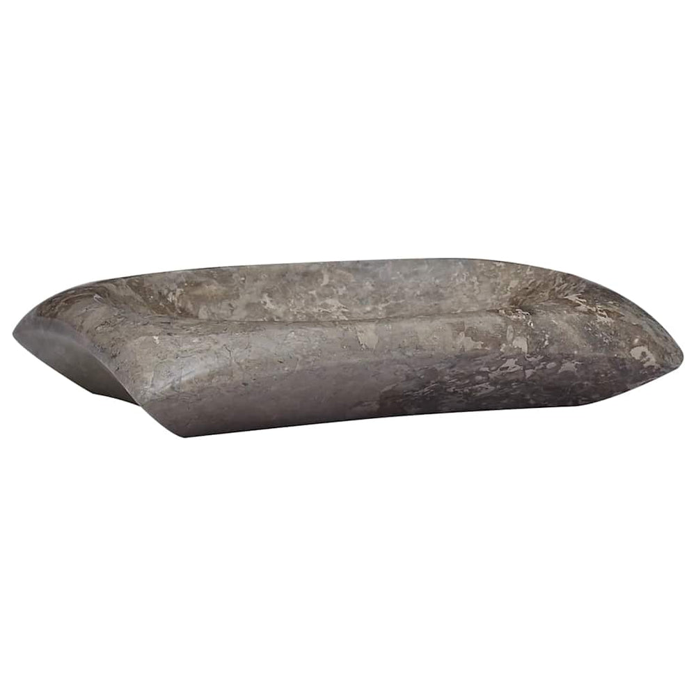 Waschbecken Grau 50x35x10 cm Marmor