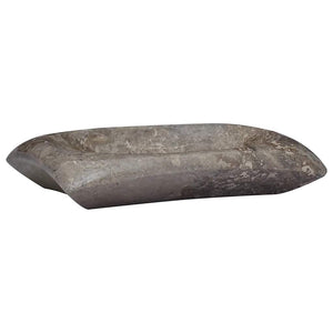 Waschbecken Grau 50x35x10 cm Marmor