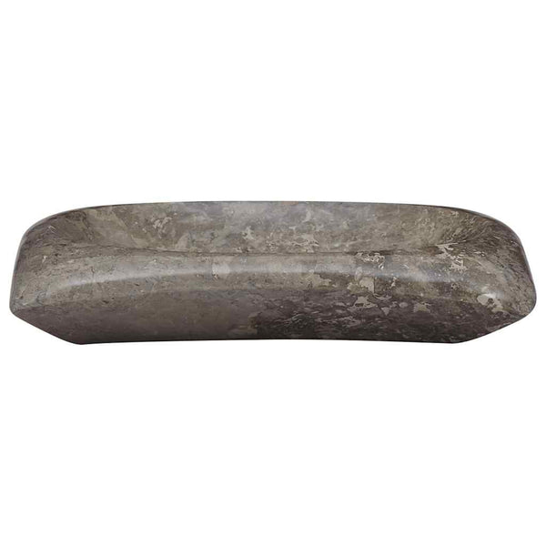 Waschbecken Grau 50x35x10 cm Marmor