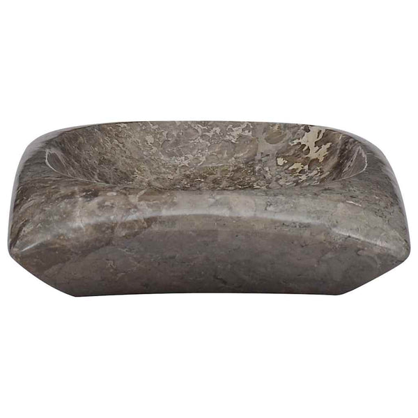 Waschbecken Grau 50x35x10 cm Marmor