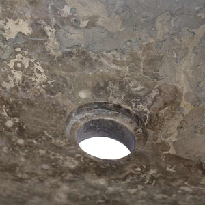 Waschbecken Grau 50x35x10 cm Marmor