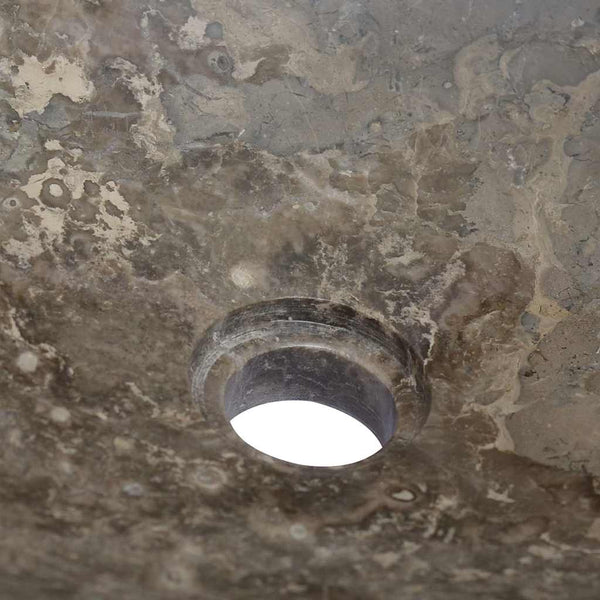 Waschbecken Grau 50x35x10 cm Marmor