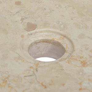 vidaXL Wash Basin Cream 40x40x10 cm Marble
