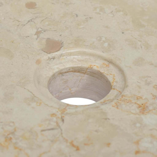 vidaXL Wash Basin Cream 40x40x10 cm Marble