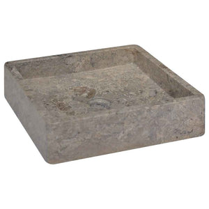 vidaXL Wash Basin Grey 40x40x10 cm Marble