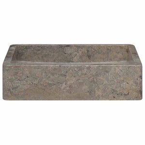 vidaXL Wash Basin Grey 40x40x10 cm Marble
