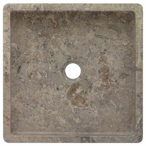 vidaXL Wash Basin Grey 40x40x10 cm Marble