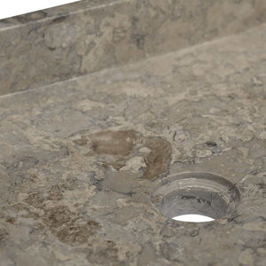 vidaXL Wash Basin Grey 40x40x10 cm Marble