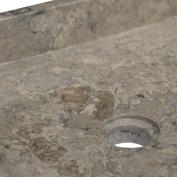 vidaXL Wash Basin Grey 40x40x10 cm Marble