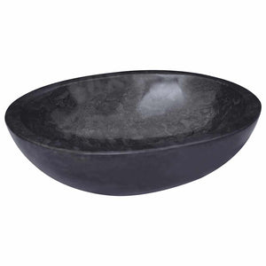 Waschbecken Schwarz 53x40x15 cm Marmor