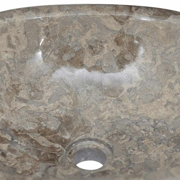 vidaXL Wash Basin Grey 53x40x15 cm Marble