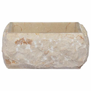 vidaXL Wash Basin Cream 30x30x13 cm Marble