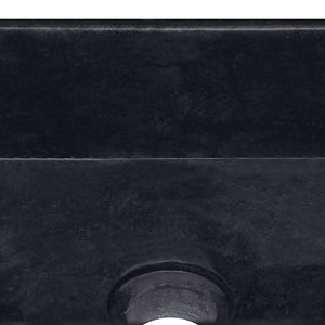 Waschbecken Schwarz 30x30x13 cm Marmor